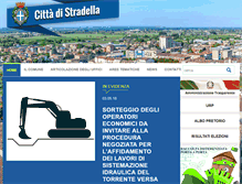 Tablet Screenshot of comune.stradella.pv.it
